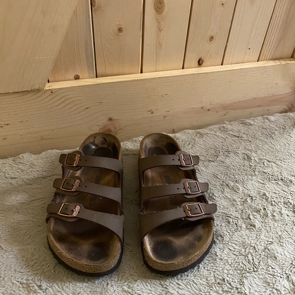 Birkenstock size 36, used, three buckle